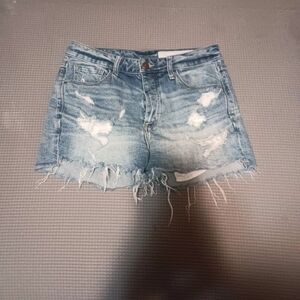 Distressed Denim Women Shorts